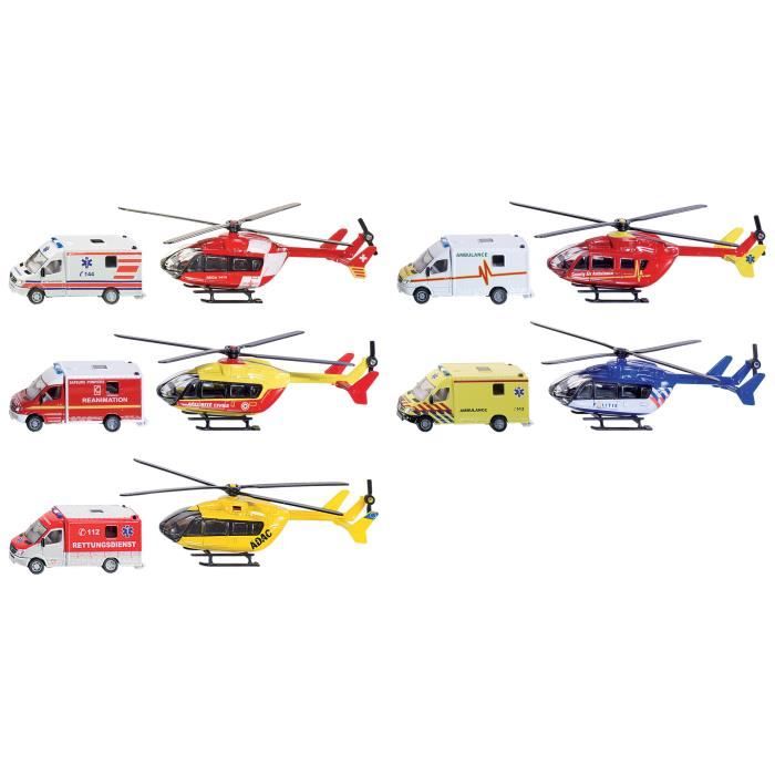 Tim Toys D - C + 1:87 Ambulance Hélicoptère - Jeux-Jouets