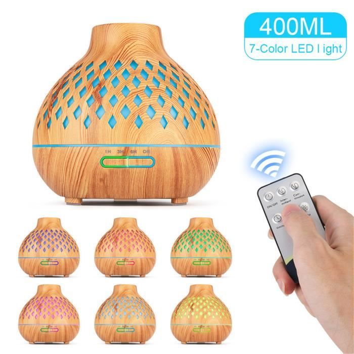 Arrêt automatique de diffuseur d'arôme, diffuseur d'huile essentielle de 400 ml avec D en forme de diamant ZXY201008827E_0169