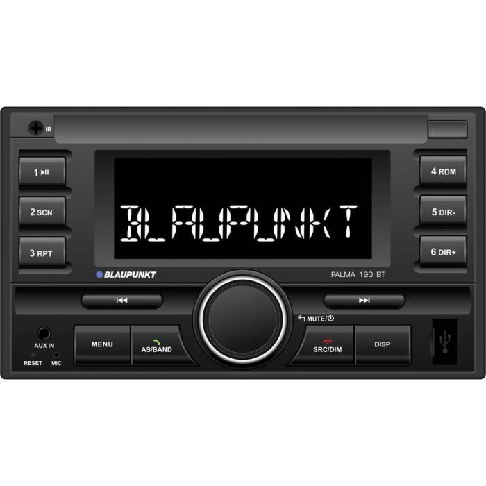Autoradio 2 DIN Blaupunkt PALMA 190 BT 2002018000007 kit mains libres bluetooth 1 pc(s)