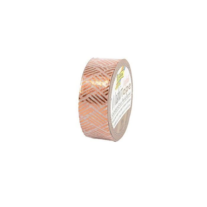Ruban autocollant Washi-Tape Hotfoil Cuivre Hachures