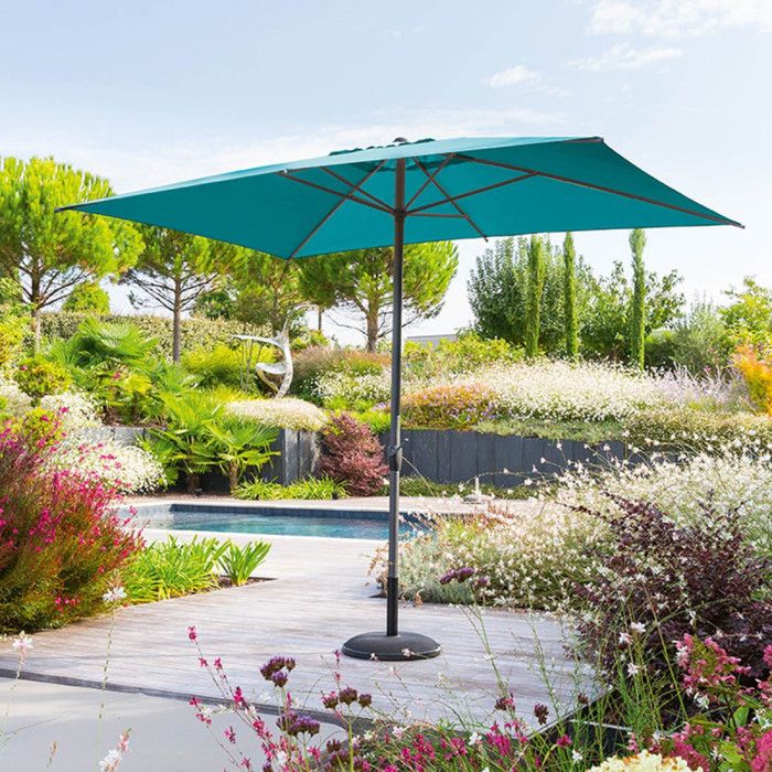 Parasol mat central 2x3 m Loompa canard Hespéride