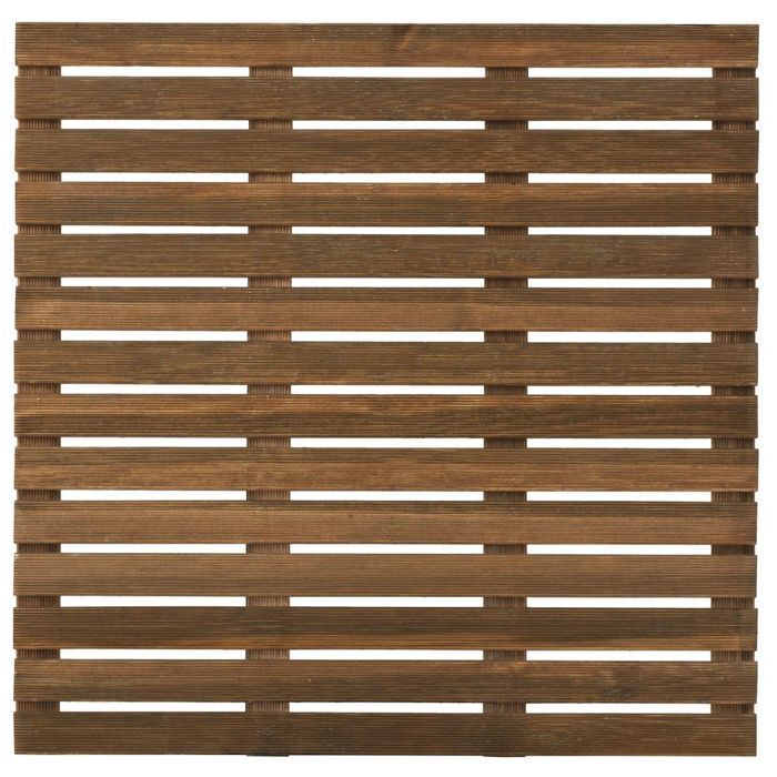 Dalle de terrasse en bois First teinté 100cm motif droit