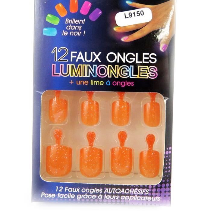 Planche de faux-ongles -Luminongles- orange