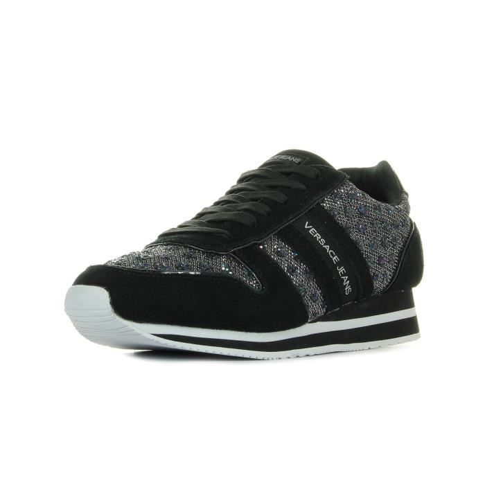 Baskets Versace Linea Fondo Stella Dis1 Suede Glitter Pois Textile