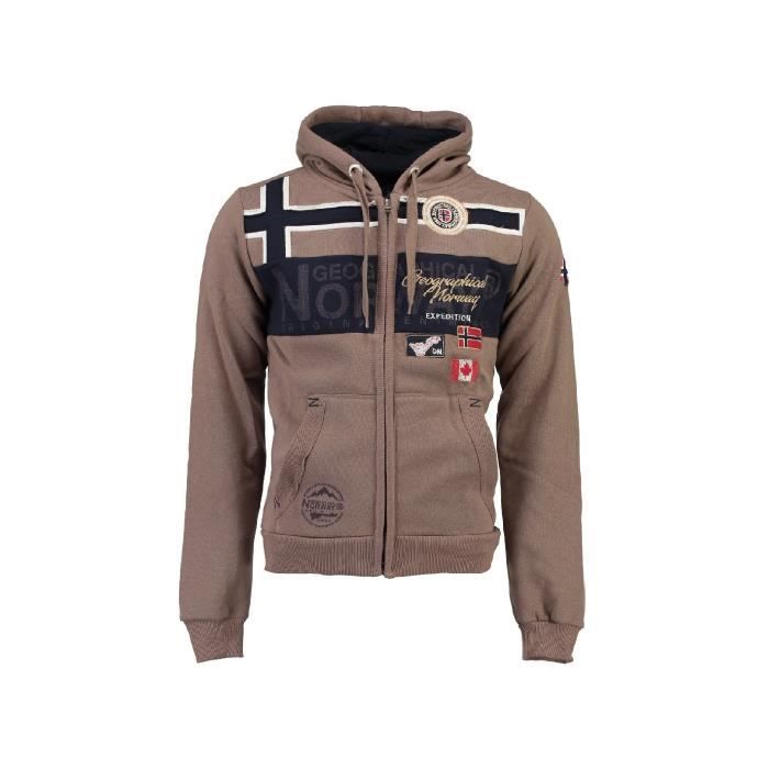 Sweat � capuche Enfant Geographical Norway Garadock Taupe