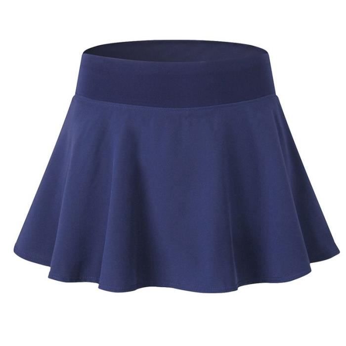 Jupe de Sport Femme Tennis Short Intérieur Sécher Rapide