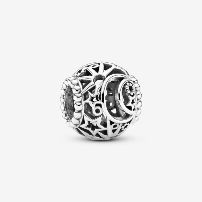 PANDORA Charm Ajouré Soleil, Étoiles & Lune 799183C00