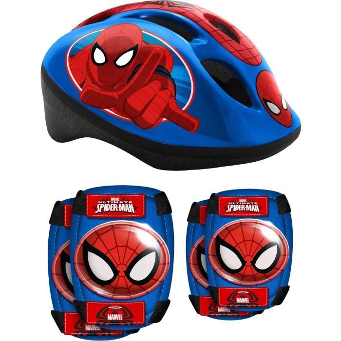 SPIDERMAN Casque + Coudières/Genouillères - Marvel