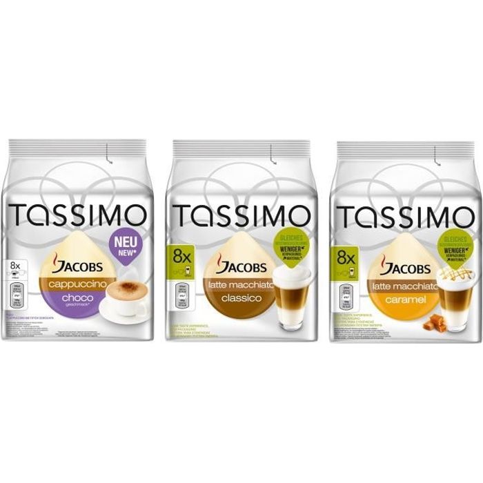 Tassimo Jacobs Cappuccino Latte Macchiato Dosettes SET Tassimo Jacobs Cappuccino Latte Macchiato Dosettes SET,TASSIMO,