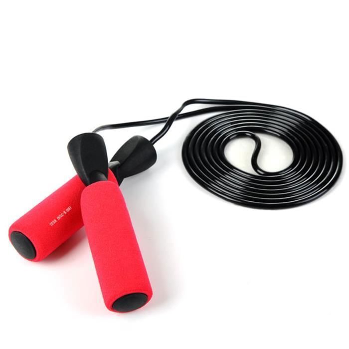 TD® Corde à sauter cordes à sauter enfants Sport exercice vitesse gymnase maison Fitness Équipement de fitness-rouge