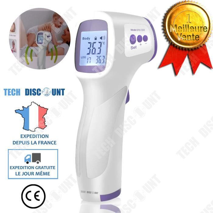 TD® Thermomètre électronique bébé température oreille infrarouge frontal fièvre blanche maladie simple fiabilité rapide petit pratiq