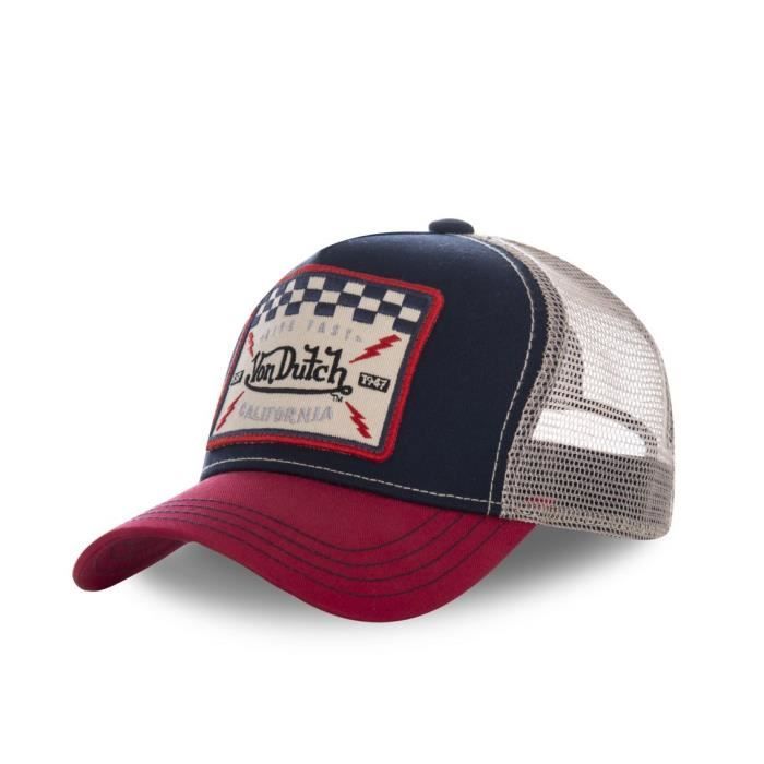 Von Dutch - Von Dutch Casquette Square Style Trucker Bleu