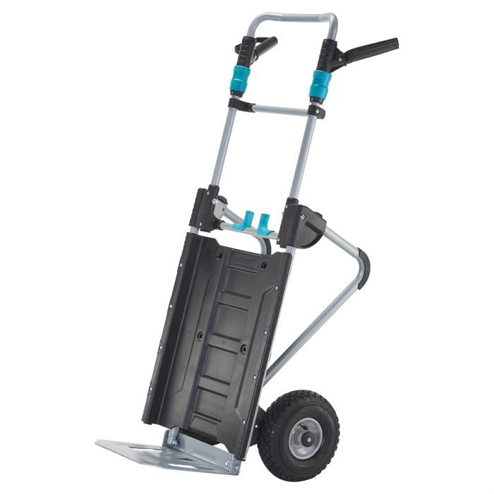 Diable Pliant et Chariot 2-en-1, Charge Max 200 kg en chariot, 150 kg en diable - TS 2500 - wolfcraft 5535000