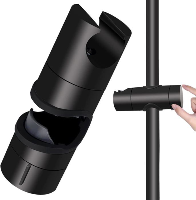 Support Universel Pour Pommeau De Douche Tecuro – Adaptable Aux Colonnes Ø 18 Mm | Fixation Réglable 360°
