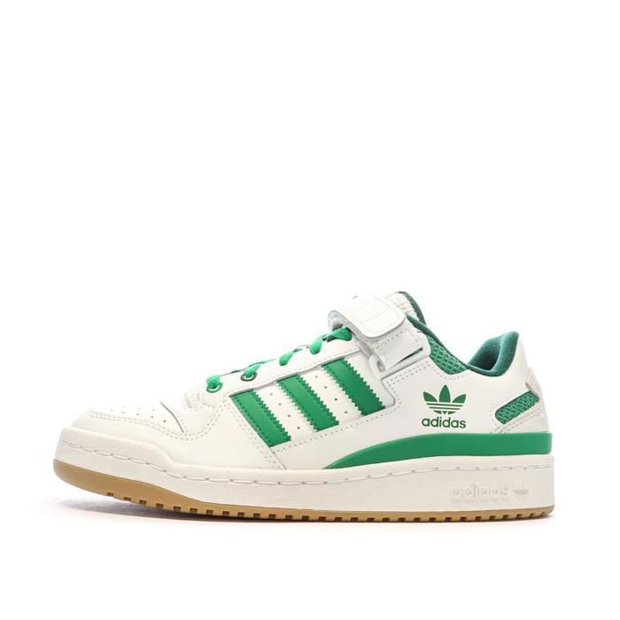 Adidas Baskets Blanches/Vertes Homme Adidas Forum