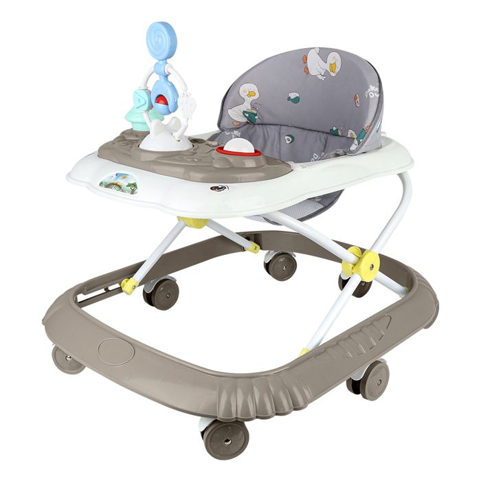 B.LIVEM Trotteur et Pousse-Pousse Bébé Pliable 3 en 1 Jouet d’activités la Nature Hauteur Réglable