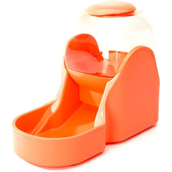 Meilleurs prix pour Distributeur Croquettes et Eau pour Chien/Chat 38L Eau + 15kg Nourriture Plastique (Orange)