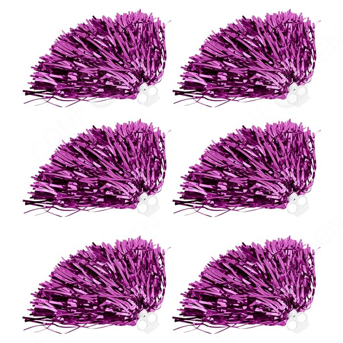 Pompons Cheerleader KINHARD - 2 Pièces Feuille Métallique Or/Argent - Pour Événements Sportifs