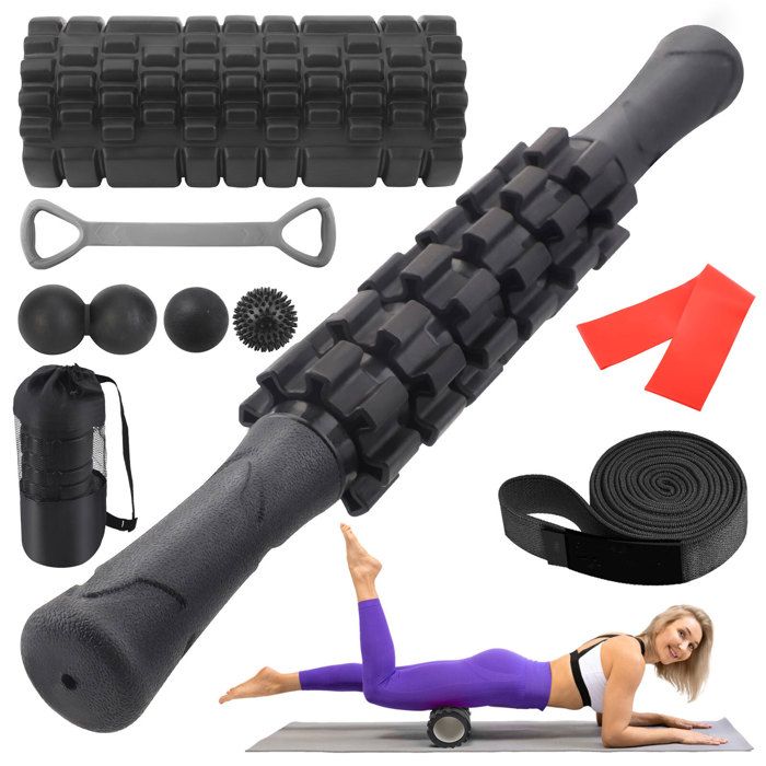 Rouleau Massage Fascia Ondulé EPP WEBBOMB - Soulagement Tensions Musculaires Et Dos