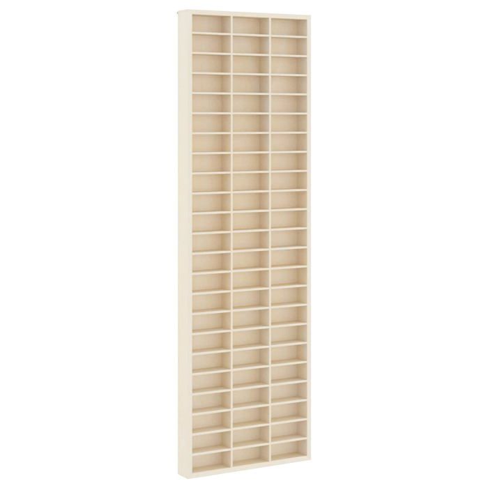 Vitrine murale moderne - vidaXL - Beige - Bois dingénierie - 30x45x96 cm - Grand espace de stockage - 56 étagères
