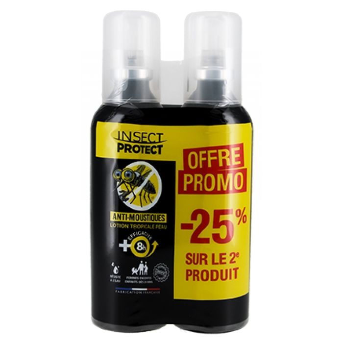 Insect Protect Anti-Moustiques Lotion Tropical Peau 2 x 75 ml ...