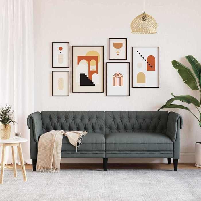 Canapé ergonomique - RUIOG - Sofa de repos pour Adulte/enfant - Gris foncé 201 5x74 5x74 5cm Polyester C83484144491627