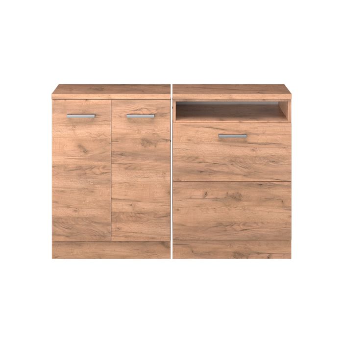 Ensembles sous pente Rion 120cm Lot de 2 caissons 60 cm de profondeur Chêne de force doré/Chêne de force doré Vicco 60133