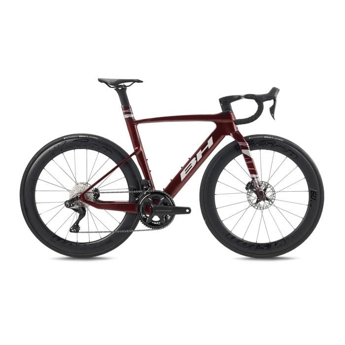 Vélo de route BH Bikes Aerolight 7.0 - dark red_light grey_dark grey - Rouge - S