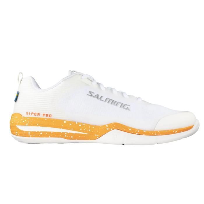Chaussures indoor femme Salming Viper Pro - blanc/orange Chaussures indoor femme Salming Viper Pro - blanc/orange