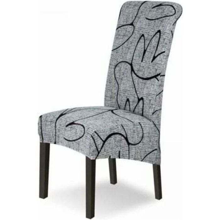 Housse de chaise extensible - Tissu doux et épais Protection contre les griffes - Salle à manger cuisine - Polyester et élasthanne Housse de chaise extensible - Tissu doux et épais Protection contre les griffes - Salle à manger cuisine - Polyester et élasthanne