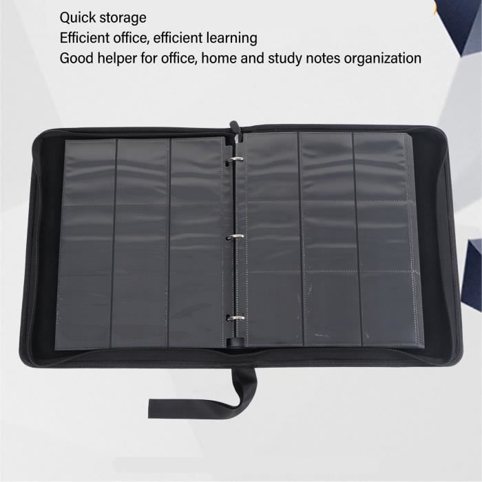 ANUXERA Classeur Carte à Collectionner, 9 Poches Porte Carte,24 Pages