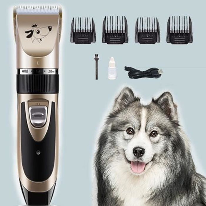 tondeuse pour chien professionnelle tondeuse chien poil long epais electrique sans fil kit toilettage chien rasoir pour chiens chat