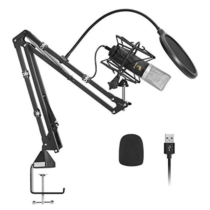 Microphone à Condensateur Pronomic CM-100BG – Cardioïde, Diaphragme 34 Mm – Pour Enregistrement, Streaming, Home Studio – Noir/or