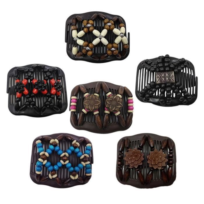 Pince À Cheveux Banane Vintage Double Peigne Accessoire Pour Cheveux