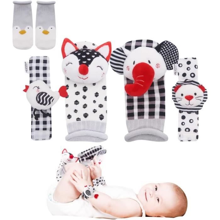 Chaussettes Et Bracelets Pour Hochets Pour Bébés Animaux Son Hochet  Jouets-Girafe Et Âne A -YEA - Cdiscount Puériculture & Eveil bébé