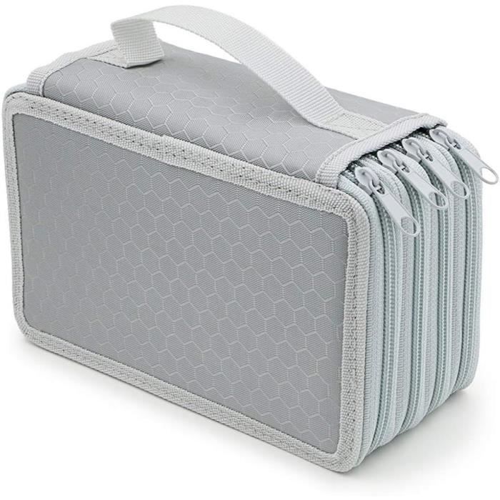Galenecx Trousse à Crayons Silicone 2 En 1 Rétractable Kawaii Abeille - Étui École Portable