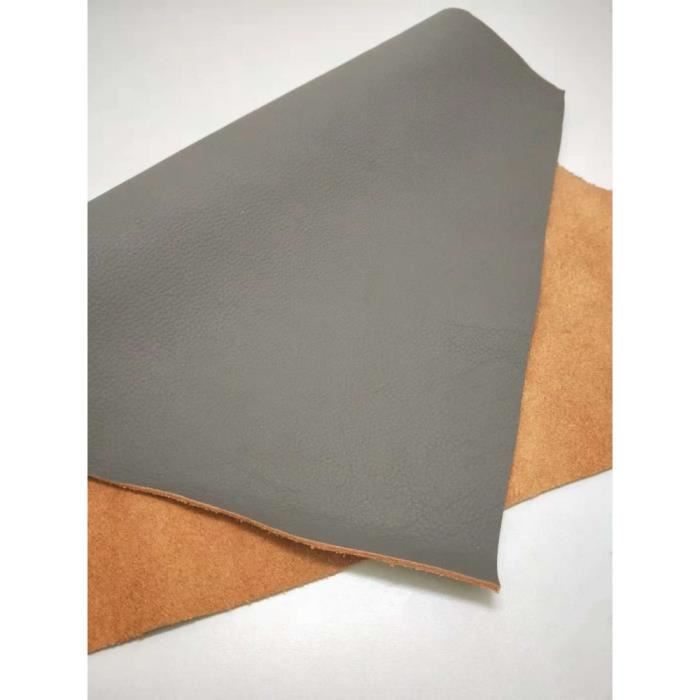 Cuir De Vache Véritable Première Couche, Pièce De 30x30 Cm, Couleur Crème - Matériau De Maroquinerie Et Bricolage