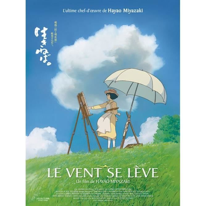 LE VENT SE LEVE Affiche Cinma Originale Roule Petit format 53x40cm Movie  Poster MIYAZAKI STUDIO GHIBLI - Cdiscount Maison