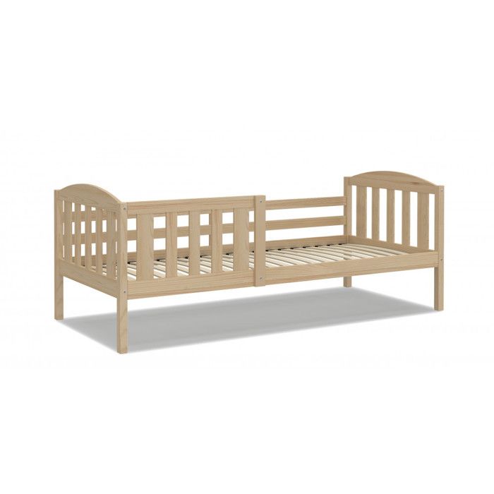 LIT ENFANT LEO 90x190 PIN NATUREL Livr&eacute; avec le sommier