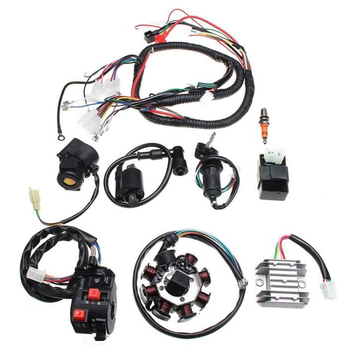 Faisceau de câblage électrique complet POUR ATV QUAD 150//200 250CC Stator CDI1