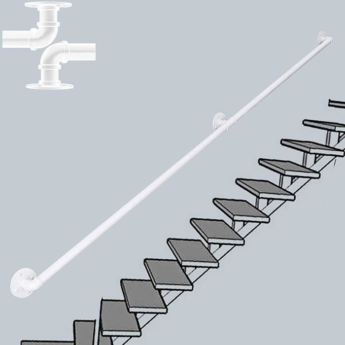 Corrimano in Ferro Battuto da 50 cm a 400 cm modello Liberty diametro