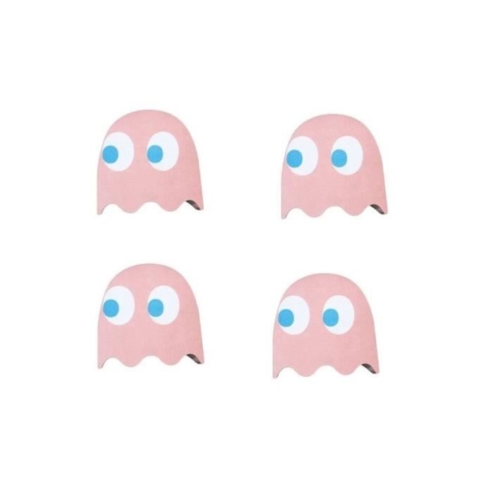 Bloc Post-it - Pac-Man - Fantômes - Rose - 8x7,5x1,5 cm - Rangement ...