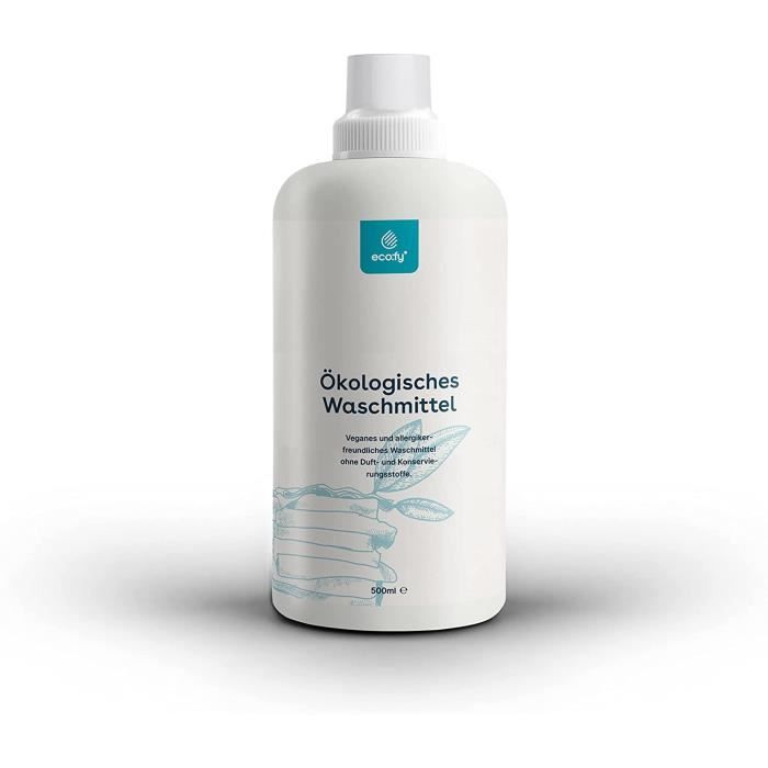 Lessive liquide sensible sans parfums ni conservateurs, convient aux personnes souffrant d