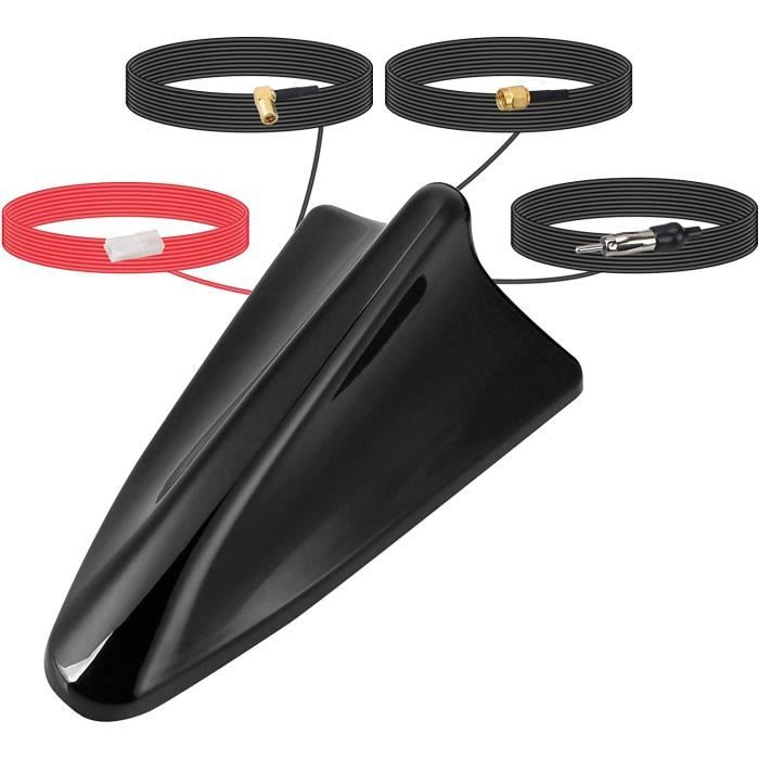 Antenne DAB+ Pour Voiture LICHENGTAI - Adaptateur SMB, Réception Numérique Améliorée - Compatible Autoradios Android, Facile à Installer Sur Pare-brise