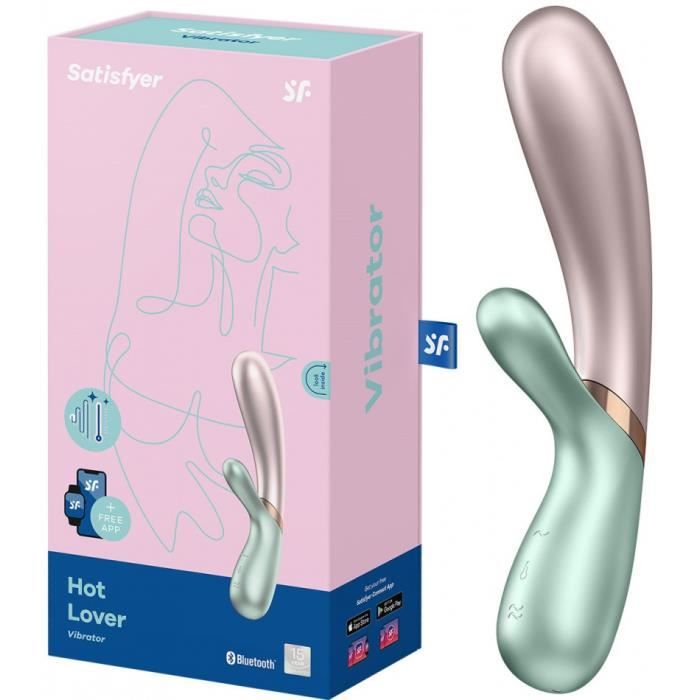 Vibromasseur - Satisfyer - Hot Lover - USB Chauffant - Double Pntration -  Vert - Cdiscount Boutique Erotique