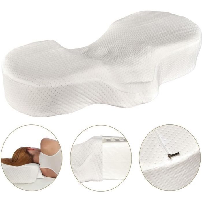 Oreiller dorsal orthopédique, oreiller de soutien du cou, oreiller