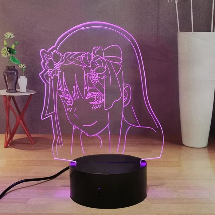 Veilleuse Sonic 3D AIRUEEK - 16 Couleurs LED - Télécommande - Décoration Enfant Et Fan - Alimentation USB Ou Piles