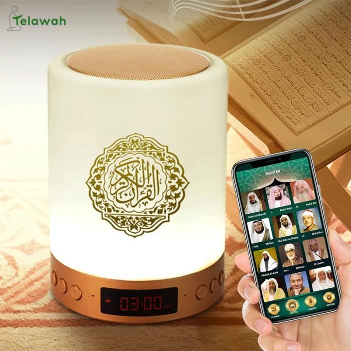 Coran Bluetooth Haut Parleur Veilleuse Coranique Veilleuse Lumiere Horloge Priere Azan Islam Musulman Femme Enceinte Bebe Cdiscount Tv Son Photo