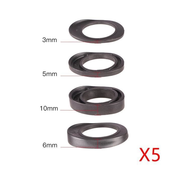 Kit De 36 Rayons De Vélo 127 Mm Avec Mamelons 12 Mm - Acier Carbone, Noir, Pour Reconstruction Roue - 5