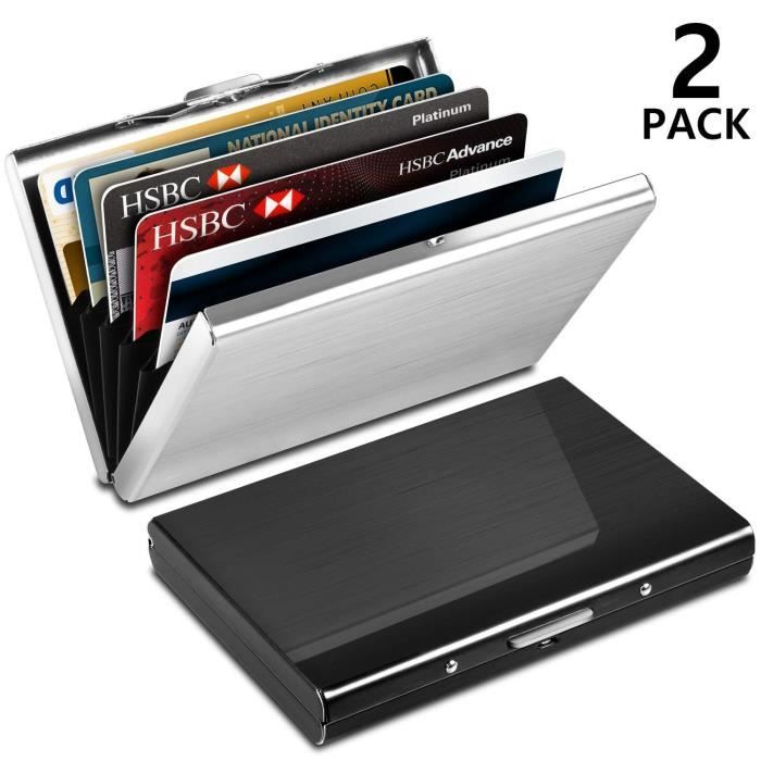 Porte Carte En Acier Hoxfly Paquet De Cartes, Porte Carte De